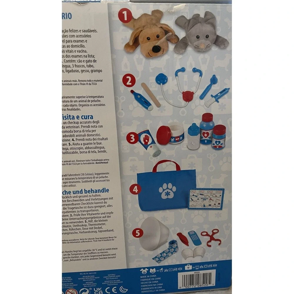 Melissa & Doug Vet Pet Play Set 24 PC Complete NEW Dog Vet Kit Toy Kids